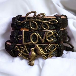Leather bracelet bundle